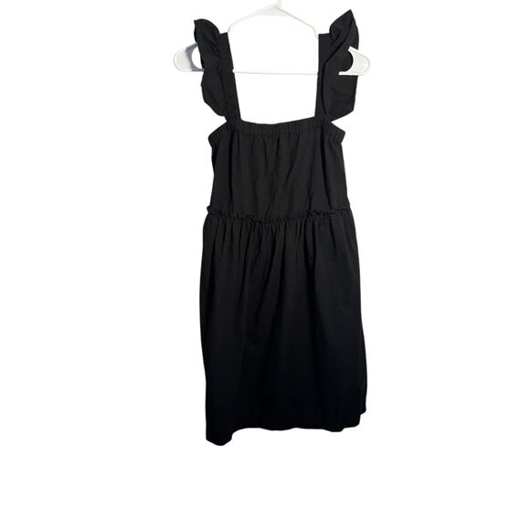 Madewell Marnay Flutter Sleeve Mini Dress Black- Size XS - Picture 4 of 9